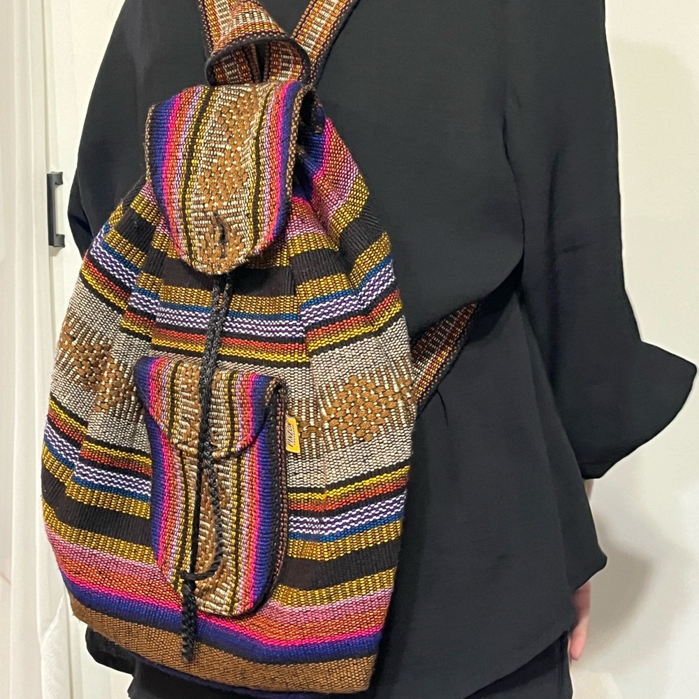 Authentic Mexican, handmade, backpack